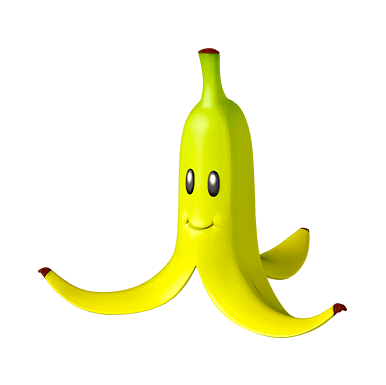 Banana item, Will send anyone who hits it into a spin.